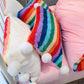 Rainbow Velvet Flannel Bedding Set Blackbrdstore