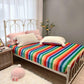 Rainbow Velvet Flannel Bedding Set Blackbrdstore