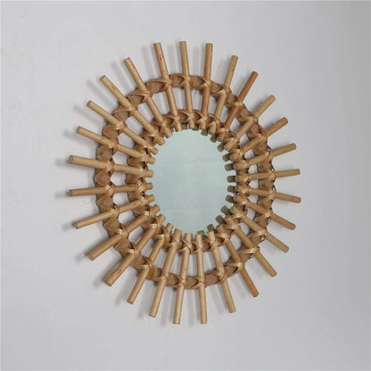 Rattan Art Mirror Blackbrdstore