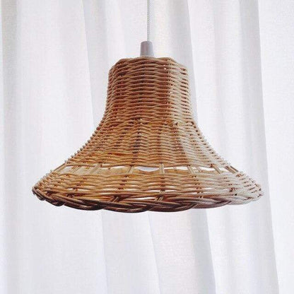 Rattan Ceiling Light Cover Blackbrdstore