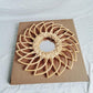 Rattan Floral Mirror Blackbrdstore