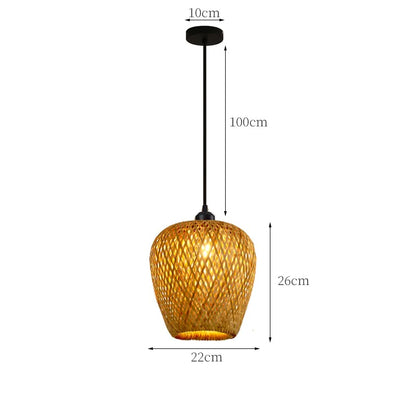 Rattan Pendant Light Blackbrdstore