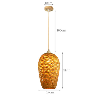 Rattan Pendant Light Blackbrdstore