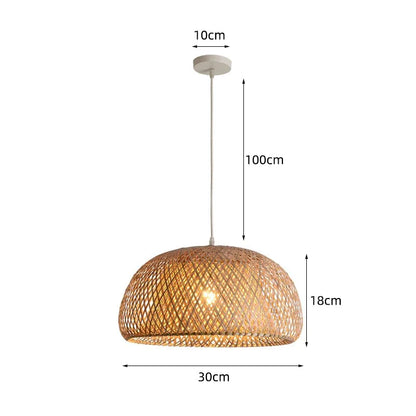 Rattan Pendant Light Blackbrdstore