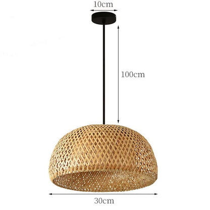 Rattan Pendant Light Blackbrdstore