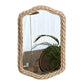 Rattan Woven Accent Mirror Blackbrdstore