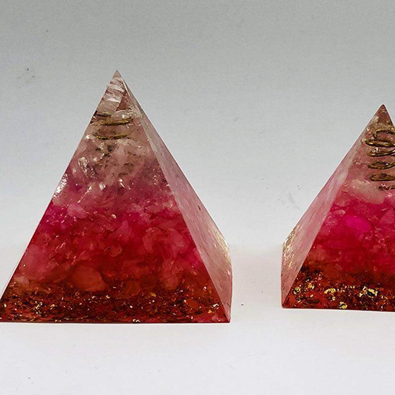 Red Jasper Orgonite Pyramid Blackbrdstore