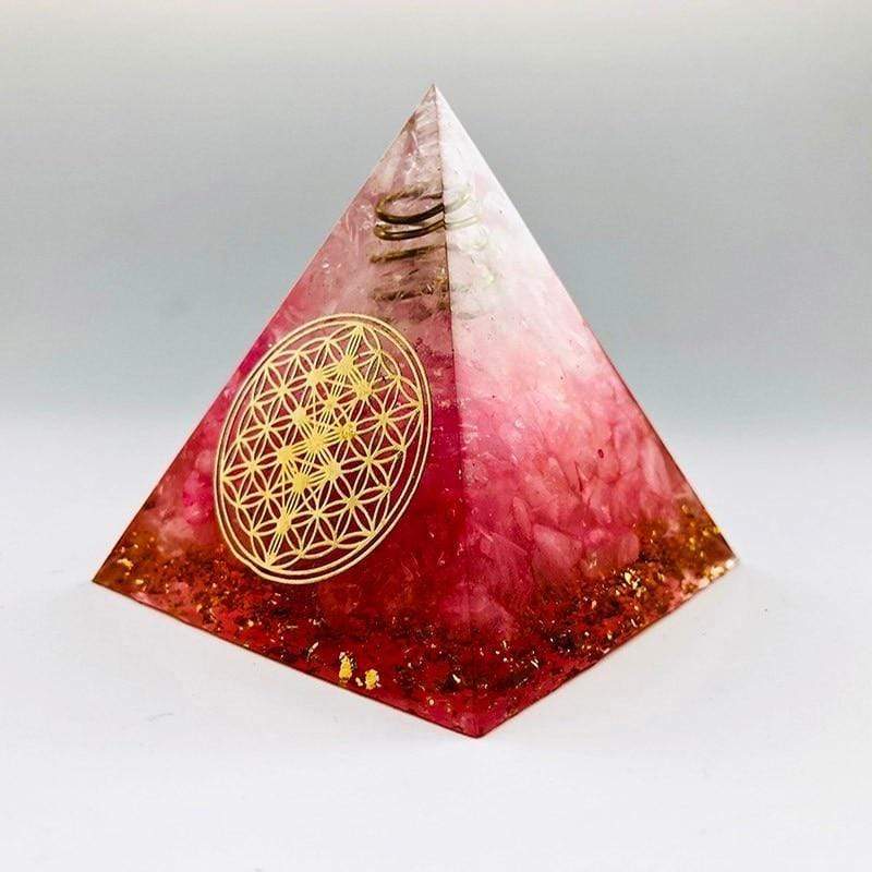 Red Jasper Orgonite Pyramid Blackbrdstore