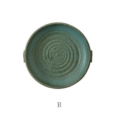 Retro Plate with Handle Blackbrdstore