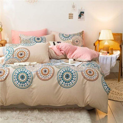 Reversible Mandala Boho Bedding Set Blackbrdstore