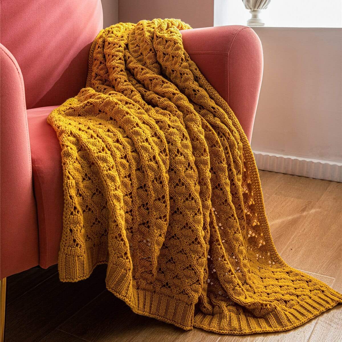 Rhombus Plaid Throw Blanket Blackbrdstore