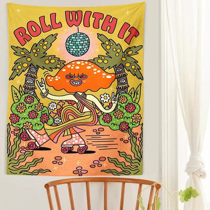 Roll With It Tapestry Blackbrdstore