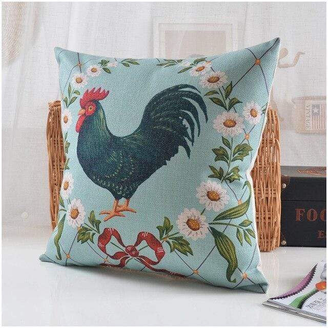 Rooster Throw Pillows Blackbrdstore