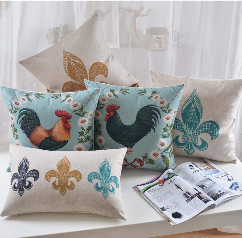 Rooster Throw Pillows Blackbrdstore