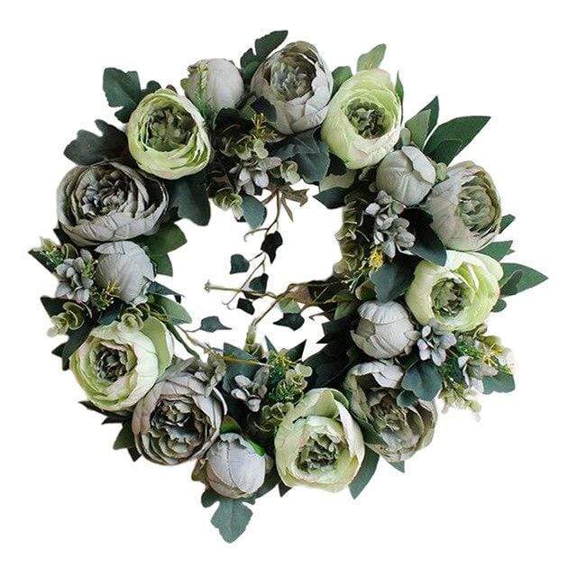 Rose Artificial Flower Wreaths Blackbrdstore