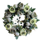 Rose Artificial Flower Wreaths Blackbrdstore