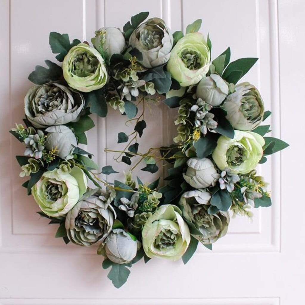 Rose Artificial Flower Wreaths Blackbrdstore