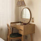 Round Rattan Mirror Blackbrdstore