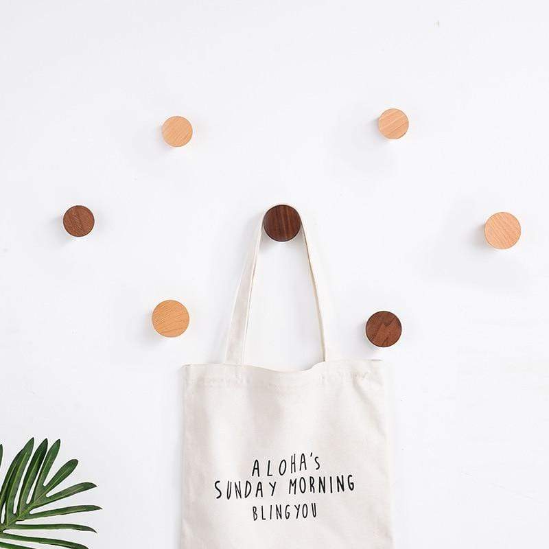 Round Wood Coat Hook Blackbrdstore