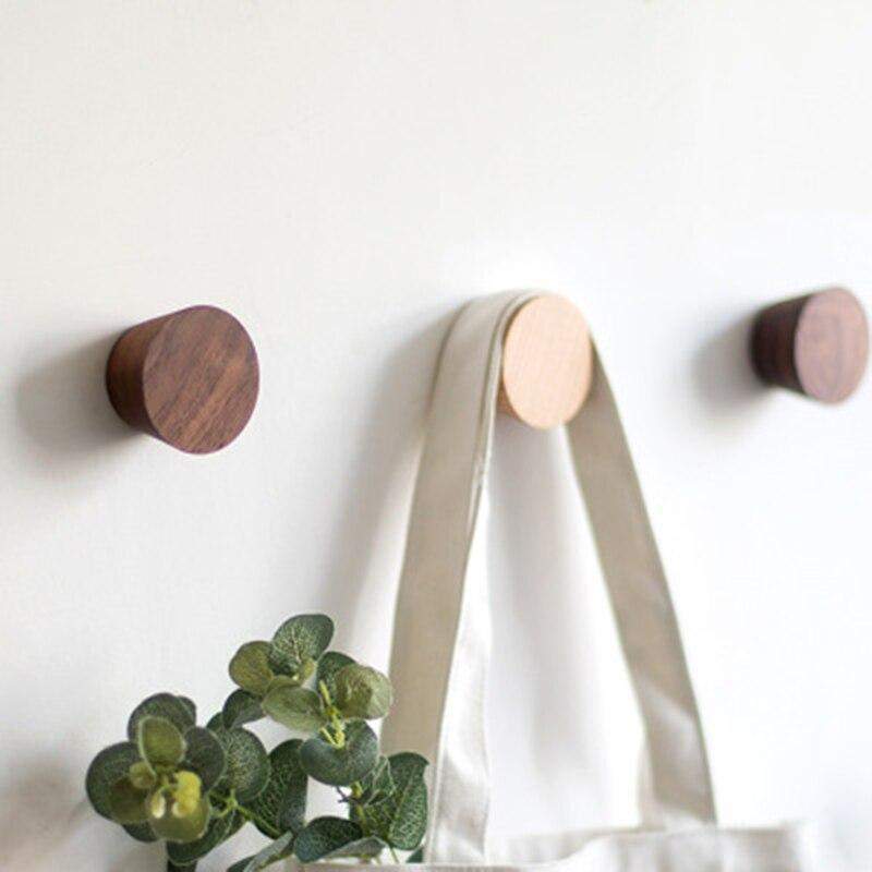 Round Wood Coat Hook Blackbrdstore