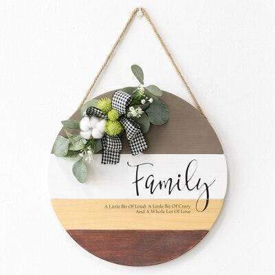 Round Wood Hanging Wall Decor Blackbrdstore
