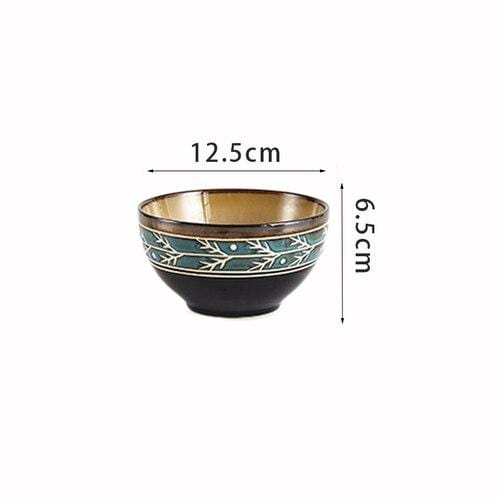 Royal Grandeur Embossed Ceramic Tableware Blackbrdstore