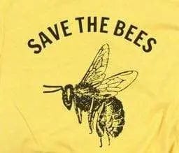 Save The Bees Shirt Crewneck T Shirt Blackbrdstore