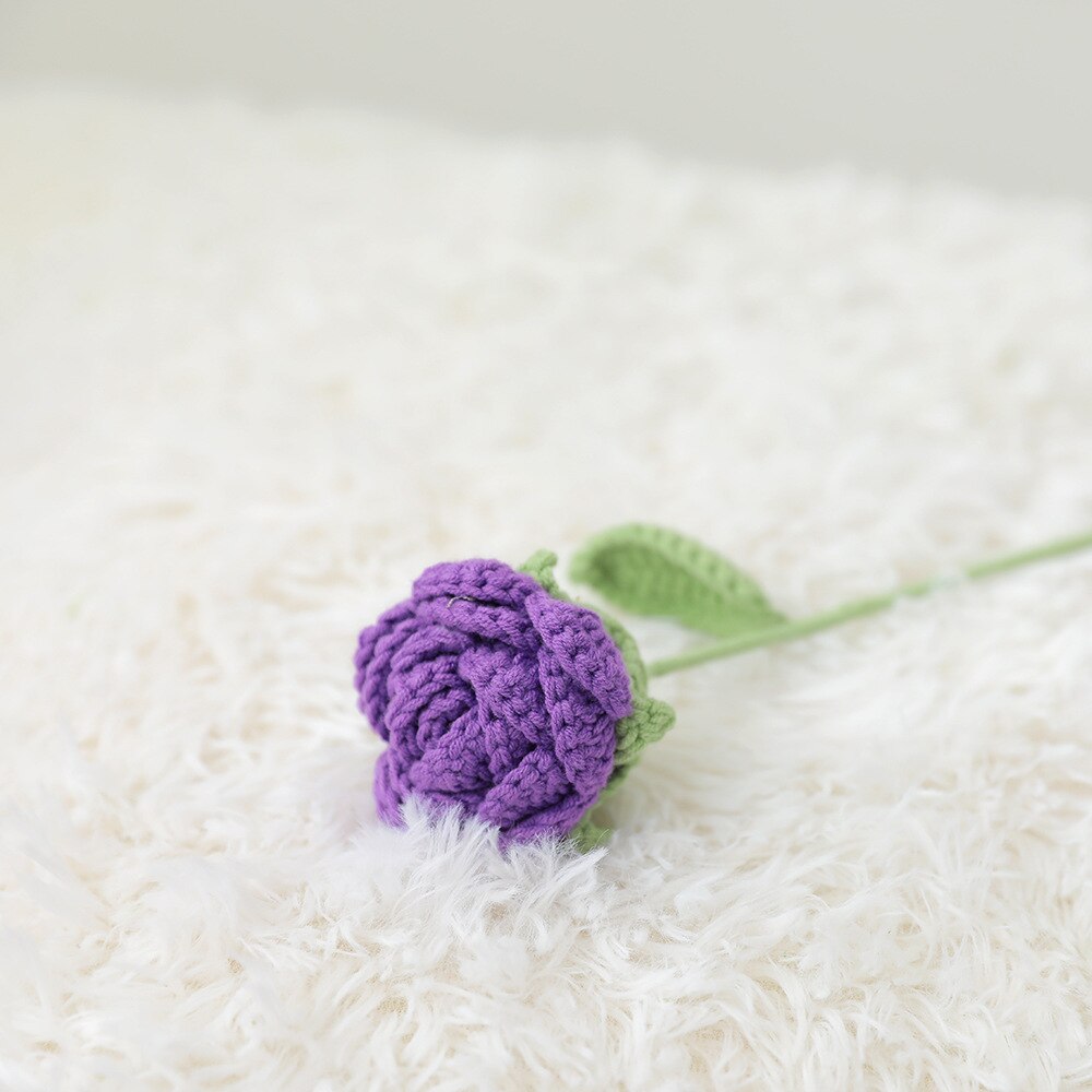 Hand-Knitted Roses Bouquet