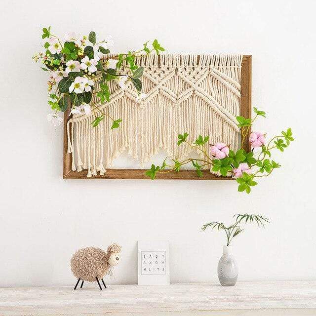 Scandinavian Floral Wind Tapestry Blackbrdstore