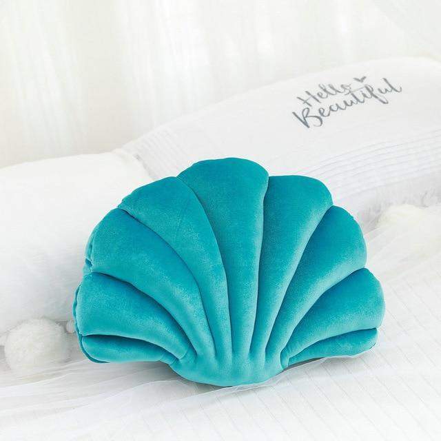 Sea Shell Stuffed Velvet Pillows Blackbrdstore