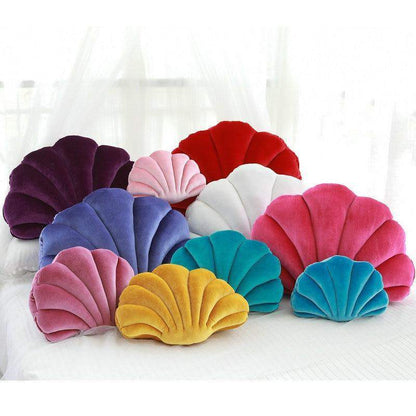 Sea Shell Stuffed Velvet Pillows Blackbrdstore