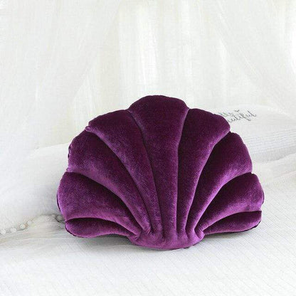 Sea Shell Stuffed Velvet Pillows Blackbrdstore