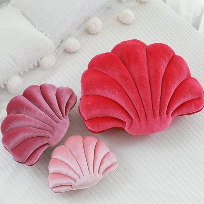 Sea Shell Stuffed Velvet Pillows Blackbrdstore