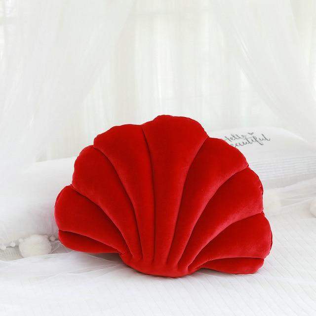 Sea Shell Stuffed Velvet Pillows Blackbrdstore