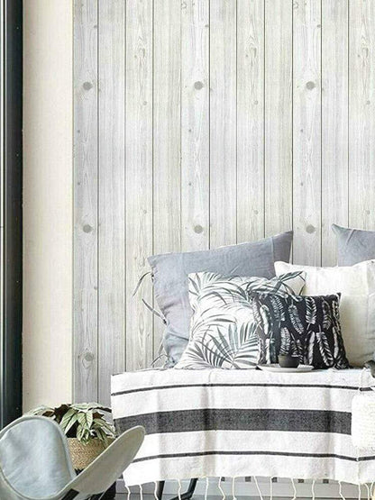 Self Adhesive Gray Wood Wallpaper Blackbrdstore