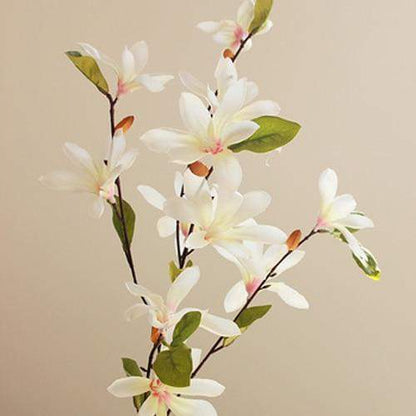 Silk Magnolia Artificial Flower Blackbrdstore