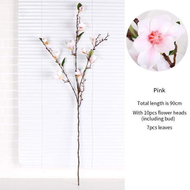 Silk Magnolia Branch  (90cm) Blackbrdstore