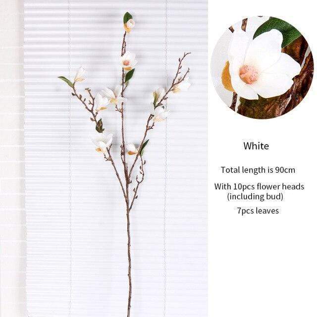 Silk Magnolia Branch  (90cm) Blackbrdstore