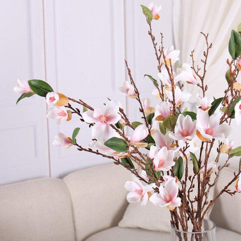 Silk Magnolia Branch  (90cm) Blackbrdstore