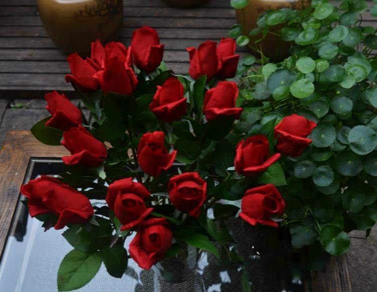 Silk Rose Flowers Blackbrdstore