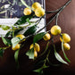 Simulated Lemon Fruit Branch Blackbrdstore