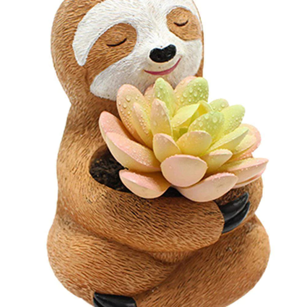 Sloth Succulent Pot Blackbrdstore