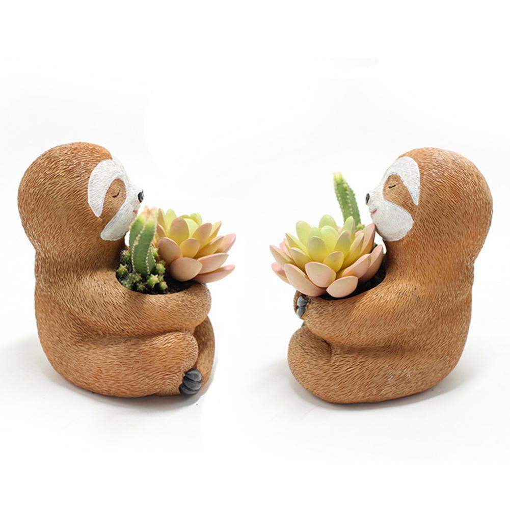 Sloth Succulent Pot Blackbrdstore