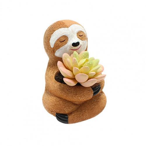 Sloth Succulent Pot Blackbrdstore