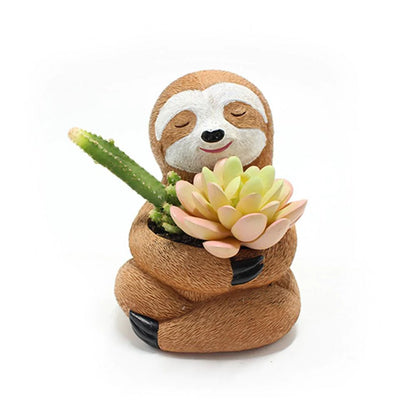 Sloth Succulent Pot Blackbrdstore