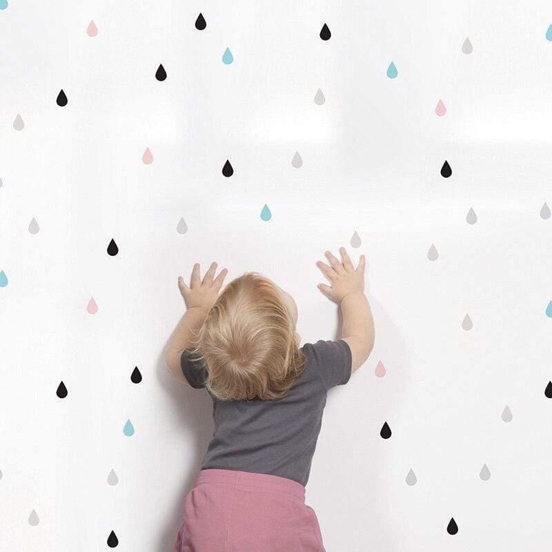 Small Raindrop Wall Sticker Blackbrdstore