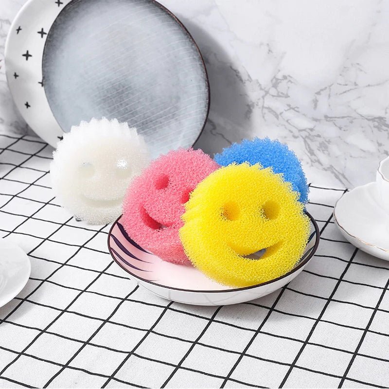 Smiley Face Dishwashing Sponge – Blackbrdstore