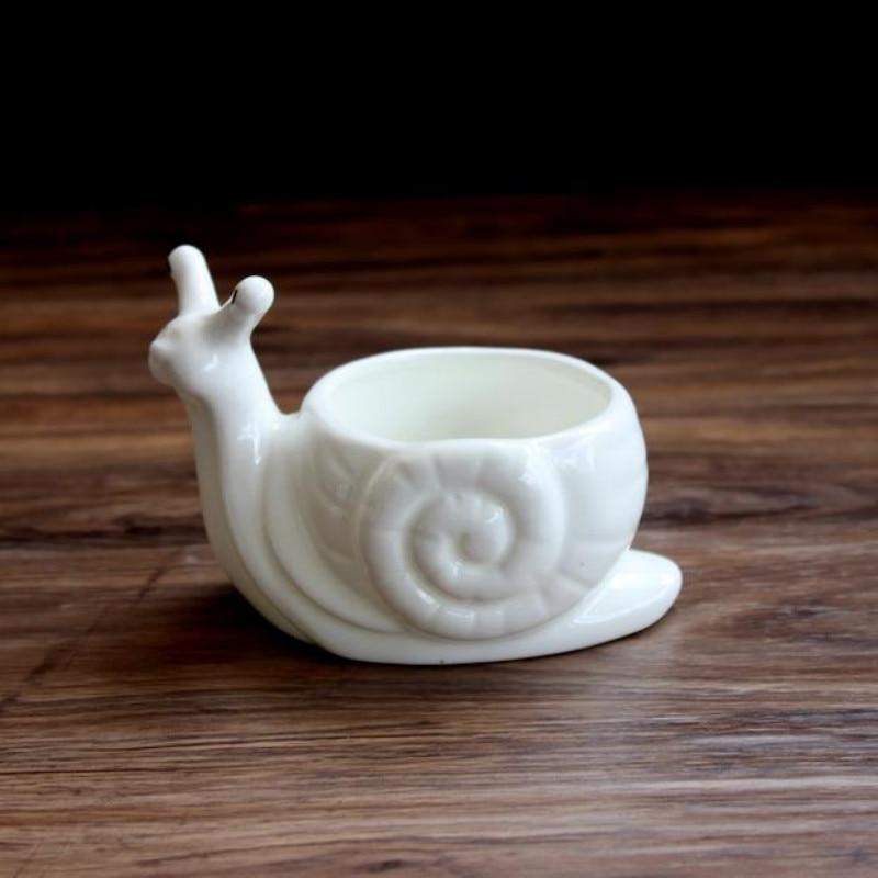 Snail Flower Pot Blackbrdstore