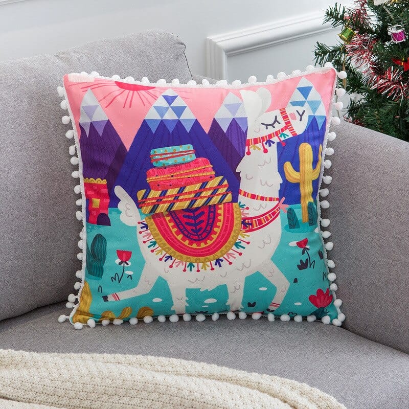 Soft Velvet Christmas Cushion Cover Blackbrdstore