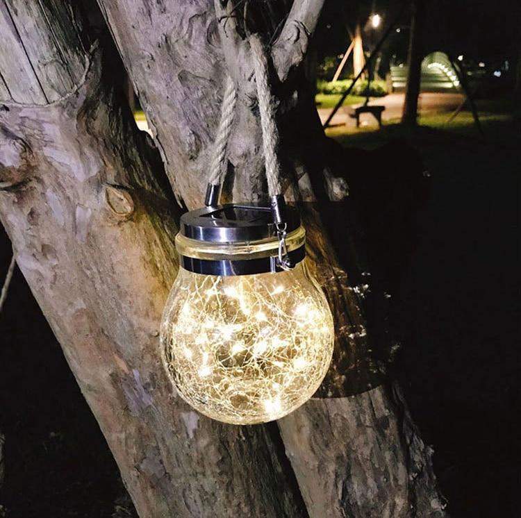 Solar Copper Wire Ball Glass Blackbrdstore